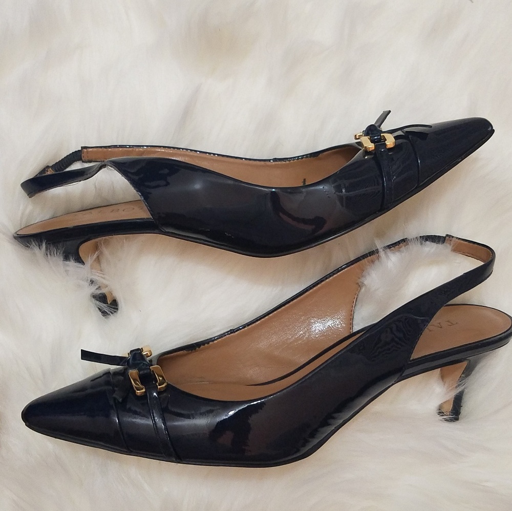 Talbots Blue Charol Women's Shoes Size 7.5 B